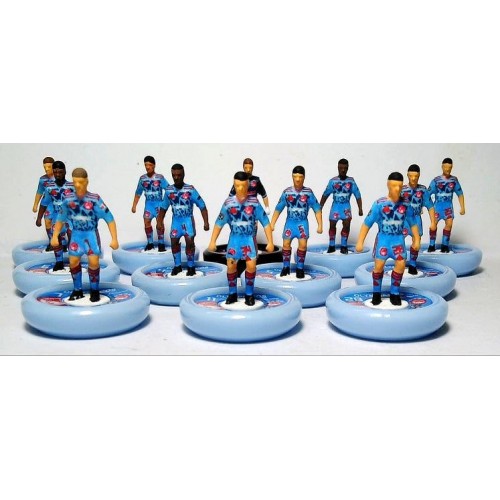 Subbuteo Andrew Table Soccer Olympiacos 2020-21 away kit on WSB Professional bases
